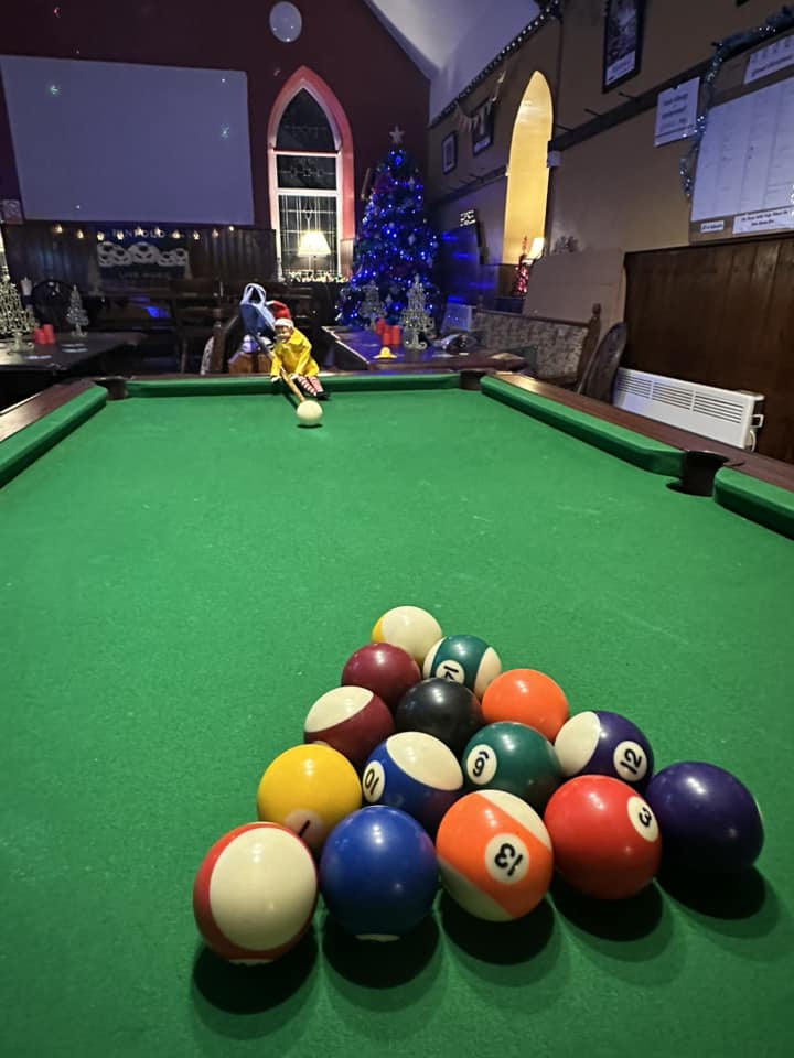 Pool table area